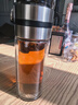 領(lǐng)臣（LINGCHEN） 茶水分離茶杯男士泡茶專(zhuān)用高端便攜商務(wù)雙層玻璃杯耐高溫喝茶杯 曬單實(shí)拍圖