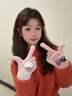 三麗鷗官方正品hellokitty手套冬季女保暖騎行毛絨可愛(ài)五指可觸屏 正版授權-Hello Kitty【少女粉+豹紋/蝴蝶結】甜美百搭 三麗鷗-Hello Kitty-手套【均碼】柔軟親膚-防風(fēng)防寒 曬單實(shí)拍圖