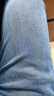 Levi's李維斯冬暖系列男士502錐型美式復古休閑簡(jiǎn)約水洗牛仔褲 中藍色 32 (32) 曬單實(shí)拍圖