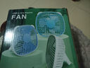 電風(fēng)扇家用桌面風(fēng)扇小風(fēng)扇學(xué)生宿舍可愛(ài)多功能可壁掛空氣循環(huán)扇輕音制冷辦公室usb插電便攜迷你 【直插款-6寸】天空藍 曬單實(shí)拍圖