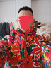 啄木鳥(niǎo)冬季可脫卸連帽東北大花棉襖加厚男棉衣服保暖紅色過(guò)年喜慶外套 MY518紅色 XL 曬單實(shí)拍圖
