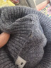 科蒙博卡山羊絨純色修身打底衫保暖高領(lǐng)針織衫羊絨衫 灰色 S 曬單實(shí)拍圖