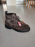 馬登工裝靴男新款反絨馬丁靴美式復古荒野尋棕色沙漠靴厚底真皮皮鞋 煙熏棕 41 (255mm) 曬單實(shí)拍圖