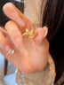 瑞諾黃金立體蝴蝶戒指足金999小克重設計感指環(huán)生日禮物送女友 勿拍/精美包裝定金 曬單實(shí)拍圖