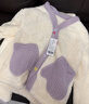 笛莎（DEESHA）【加厚雙面法蘭絨】女童加絨開(kāi)衫套裝春秋冬家居服睡衣睡褲可外穿 曬單實(shí)拍圖