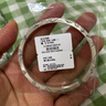 CS中國白銀 吉言多寶銀手鐲足銀999男女開(kāi)口情侶款純銀鐲子生日禮物 鏨刻【吉言】女款 約25g 曬單實(shí)拍圖