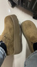 環(huán)球復古厚底勃肯鞋女款2026春季新款加厚棉鞋一腳蹬懶人鞋 卡其 單層 38 曬單實(shí)拍圖