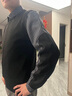 羅蒙（ROMON）條紋假兩件毛衣男秋冬季新款韓版修身加絨商務(wù)休閑潮流針織打底衫 常規 黑色【尺碼偏小 建議拍大一碼】 XL 曬單實(shí)拍圖