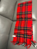 卡蒙（Kenmont）情侶款100%山羊絨騏驥紅色圍巾馬年送禮親膚保暖流蘇圍脖1912 曬單實(shí)拍圖