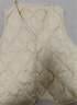雅鹿2025秋冬新款輕薄羽絨服內膽女馬甲內搭保暖修身坎肩背心輕暖外套 米白 XL 推薦115-130斤 曬單實(shí)拍圖