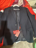 皮爾卡丹高檔純羊毛西服套裝男商務(wù)正裝職業(yè)外套男新郎結婚免燙西裝全套男 藏青【衣服+褲子】 L 175碼/48 曬單實(shí)拍圖
