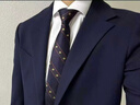海瀾之家（HLA）西服套裝男春秋新輕商務(wù)經(jīng)典系列西裝套裝 黑色02【西服+西褲】 【預訂】 XL 180/96A推薦150~160斤 曬單實(shí)拍圖