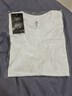 100%棉夏季短袖t恤中老年人男士汗衫半袖圓領(lǐng)老頭衫爸爸上衣XJFS 白色 XL （120-135斤） 曬單實(shí)拍圖
