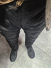 杰克查爾斯輕奢男士白鴨絨褲子冬季抗寒保暖外穿羽絨褲男時(shí)尚側條紋束腳男褲 82990-黑色 XL 曬單實(shí)拍圖