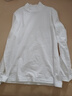 MUJI男式 起毛 半高領(lǐng)長(cháng)袖T恤  男士打底衫男款春秋男裝  AB1MUA4A 白色 M (170/92A) 曬單實(shí)拍圖
