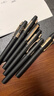 得力（deli） 中性筆硬筆書(shū)法專(zhuān)用大容量黑色筆加粗碳素水筆子彈頭練字筆學(xué)生兒童用粗筆桿商務(wù)簽字筆 混裝 6支裝 曬單實(shí)拍圖