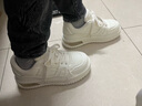 U7品牌男鞋頭層牛皮時(shí)尚百搭高端舒適厚底氣墊男士運動(dòng)休閑板鞋 2025508白色 40 標準皮鞋碼 曬單實(shí)拍圖