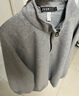 JEEP SPIRIT吉普半拉鏈衛衣男秋冬季韓版立領(lǐng)針織衫男潮流上衣 灰色加絨 M 曬單實(shí)拍圖