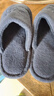 潔麗雅防滑棉拖鞋男士秋冬季室內家居靜音防摔防臭抗菌毛絨保暖地板拖女 深邃藍 【權威認證 防滑防臭】 40-41 【適合39-40碼】 曬單實(shí)拍圖