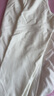 茵曼桑蠶絲女裝圓領(lǐng)長(cháng)袖t恤春季新潮寬松內搭打底衫襯衣上衣 米白色 L 曬單實(shí)拍圖