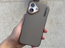 古雷斯（GURRS）適用蘋(píng)果16手機殼 iphone16保護套全包超薄膚感磨砂半透明防摔簡(jiǎn)約時(shí)尚撞色硬殼 霧夜黑 曬單實(shí)拍圖
