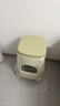 安納福 塑料凳家用小板凳換鞋凳子寶寶餐椅學(xué)習椅靠背椅子HK5178白色 曬單實(shí)拍圖