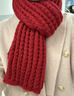目丸圣誕圍巾新年禮物生日禮物韓版針織圍巾新款冬女圍脖學(xué)生送女友 #25酒紅-麻花款【掌柜】 曬單實(shí)拍圖