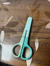 得力（deli）兒童剪刀特氟龍小剪刀安全防銹小學(xué)生圓頭美工剪刀文具一年級幼兒園3-6歲 綠色6074-S 曬單實(shí)拍圖