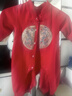 DUUDUU嬰兒連體衣國風(fēng)拜年服衣服寶寶哈衣新生兒中式過(guò)年爬服 紅 66cm 曬單實(shí)拍圖