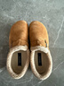 百思圖26春厚底勃肯鞋休閑一腳蹬女懶人單鞋D3787AM6 駝色絨里  39 曬單實(shí)拍圖