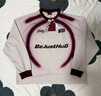 BJHG不計后果 美式球衣長(cháng)袖T恤男款春季潮牌新款機車(chē)賽車(chē)風(fēng)衛衣薄款女 石膏白 XL 曬單實(shí)拍圖