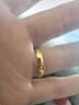 中國珠寶三生三世黃金情侶戒指男女足金一對戒新年情人節禮物送男女朋友 總金重約7.9g【足金對戒】 曬單實(shí)拍圖