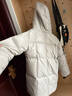 艾萊依羽絨服女時(shí)尚連帽可脫卸U型枕通勤保暖新年外套 松霧灰S 曬單實(shí)拍圖