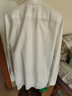 雅戈爾（YOUNGOR）25新品純色DP免燙襯衫棉質(zhì)抗皺易打理長(cháng)袖襯衫男 白色 41 曬單實(shí)拍圖