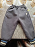嘟嘟家兒童褲子冬季寶寶加厚加絨長(cháng)褲男童休閑褲女童秋冬童裝潮 深灰100 曬單實(shí)拍圖