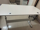 湯能優(yōu)品升降桌臺式電腦桌電競游戲桌家用書(shū)桌學(xué)習桌辦公桌子站立式工作臺 【機械戰甲-白】升降電競桌120CM 曬單實(shí)拍圖