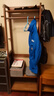 摩瑞迪全實(shí)木衣帽架落地臥室簡(jiǎn)易掛衣架客廳晾衣架家用房間衣服收納架子 胡桃色（長(cháng)60寬40高170）進(jìn)口全實(shí)木 曬單實(shí)拍圖