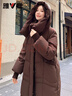 雅鹿大牌羽絨服女款冬季2025新款長(cháng)款時(shí)尚通勤百搭保暖鴨絨泡芙厚外套 曬單實(shí)拍圖