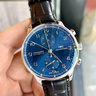 【二手99新】萬(wàn)國IWC男表葡萄牙系列男士機械計時(shí)功能二手奢侈品腕表運動(dòng)休閑商務(wù)正裝手表經(jīng)典葡計 IW371491藍色41公價(jià)58700 曬單實(shí)拍圖