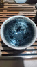 建緣天成 建盞茶杯 銀藍油滴兔毫鷓鴣斑盞杯原礦釉鐵胎茶具黑釉陶瓷主人杯 9x5銀藍油滴束口盞 曬單實(shí)拍圖