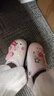 卡駱馳（CROCS）秋冬新品休閑鞋秋冬洞洞鞋貝雅暖絨暖棉|206633 裸粉-6PI 39 (240mm) 曬單實(shí)拍圖