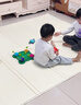 笑臉熊嬰兒爬爬墊折疊墊加厚xpe墊子寶寶爬行墊無(wú)毒無(wú)味兒童整體泡沫墊 條紋彩虹+簡(jiǎn)筆萌寵【加厚防摔+CCC認證】 180*200厚度2.0cm【折疊式+雙面XPE+送收納袋】 曬單實(shí)拍圖