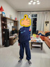 左西童裝男童套裝2026新款兒童秋裝時(shí)髦酷帥秋季大童衛衣褲子男孩 藏青色 150 cm 曬單實(shí)拍圖
