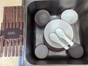 億嘉（IJARL） 餐具碗碟套裝陶瓷碗具套裝北歐盤(pán)子碗勺套裝可微波爐 珞珈32件套 曬單實(shí)拍圖
