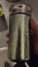 水宜生純鈦保溫杯鈦杯女款便攜隨行杯高顏值水杯生日禮物便攜泡花茶杯 冰晶金280ml 曬單實(shí)拍圖
