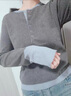 三彩2025冬季新款圓領(lǐng)針織衫長(cháng)袖簡(jiǎn)約套頭衫上衣顯瘦百搭M 深邃灰 M 160/84A 曬單實(shí)拍圖