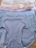俞兆林媽媽內褲女胖mm純棉抗菌襠高腰收腹透氣大碼中老年女士三角短褲 豆沙+奶咖+蝦粉+紫色 4條 L 【建議體重105-130斤】 曬單實(shí)拍圖