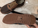 啄木鳥(niǎo)牛筋底老北京布鞋男款防滑耐磨工作休閑帆布鞋秋冬季中老年爸爸鞋 駝色 四根巾 39 曬單實(shí)拍圖
