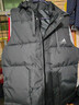 秋冬季新款羽絨棉馬甲男士休閑馬夾加厚保暖坎肩背心寬松連帽外套 AD828黑色馬甲 3XL （建議150-170斤） 曬單實(shí)拍圖