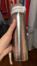 特美刻（TOMIC）純鈦保溫杯 內外純鈦 彈蓋 男女便攜水杯 500ml 節日禮物 月光銀 曬單實(shí)拍圖